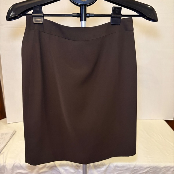 Apostrophe Brown Suit Size 4 Jacket/Skirt Set 4 Button Notched Lapel Blazer - Picture 2 of 12